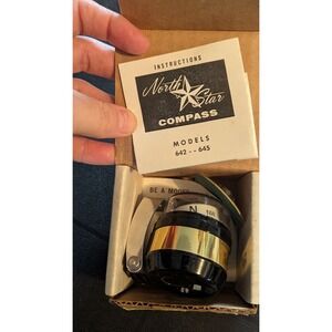 North Star Compass Model 642 645 Vintage Collectible with Original Box
